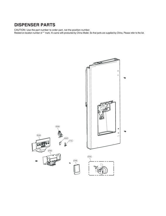 DISPENSER PARTS