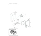 LG LRFXS2513S/00 icemaker & bin parts diagram