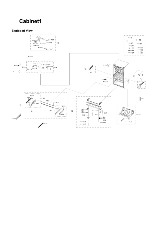 CABINET 1 PARTS