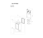 Samsung RF29BB8600QL/AA-00 right refrigerator door parts diagram