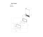 Samsung RF29BB8600QL/AA-00 freezer door parts diagram