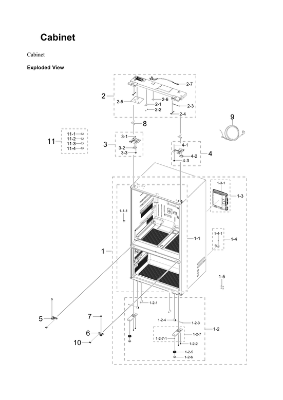 Cabinet parts