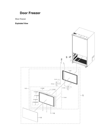 Freezer door parts