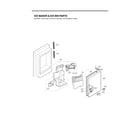 LG LFX25973SB/03 ice maker & ice bin parts diagram