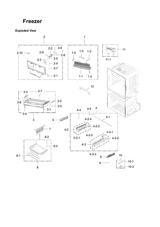 Freezer parts