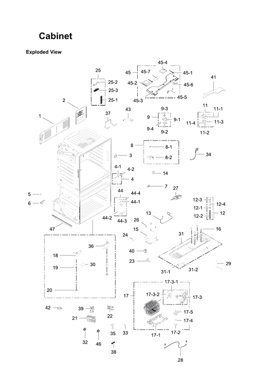 Cabinet parts