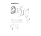 Samsung RF28JBEDBSR/AA-08 right refrigerator door parts diagram