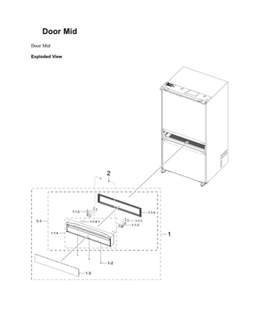 Mid door parts