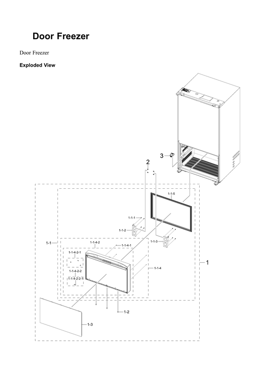 Freezer door parts