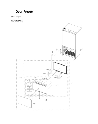 Freezer door parts