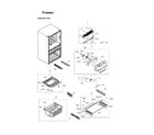 Samsung RF31FMEDBSR/AA-00 freezer parts diagram
