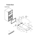 Freezer door parts