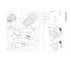 Samsung DV45K7100EW/A3-00 drum parts assy diagram