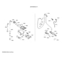 Bosch WAT28400UC/17 dispenser tray/outlet hose diagram