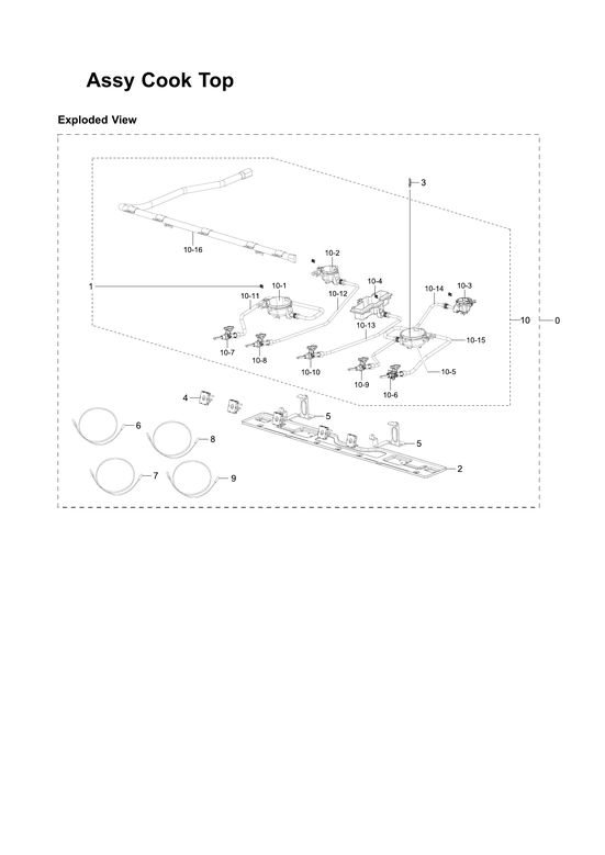 Cooktop assy