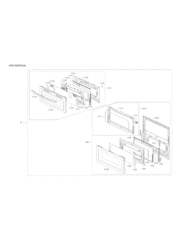 Dual door assy
