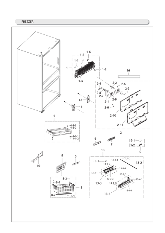 Freezer parts