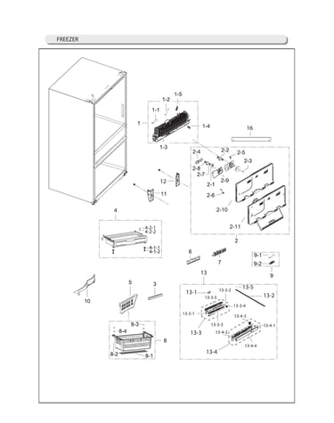 Freezer parts