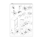 Samsung RF25HMEDBSG/AA-03 refrigerator parts diagram