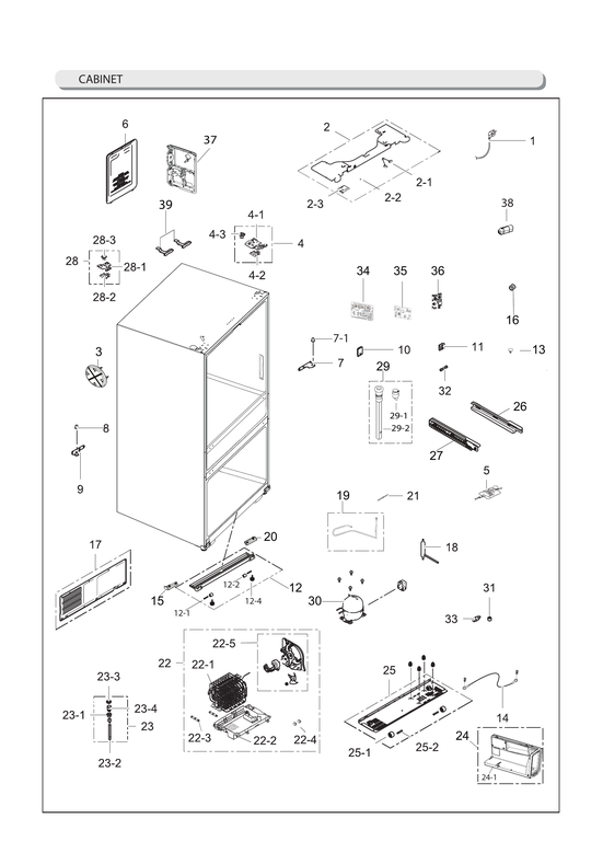 Cabinet parts