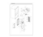 Samsung RF25HMEDBSG/AA-03 left refrigerator door parts diagram