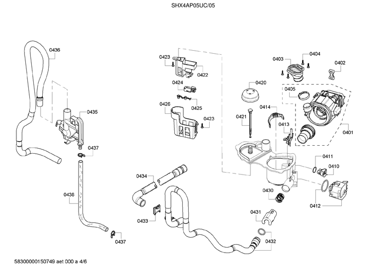 HEAT PUMP/DRAIN PUMP/WATER INLET