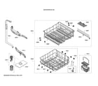 Bosch SHX4AP05UC/05 spray arms/racks diagram