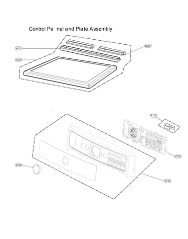 Control panel & plate assy