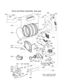 Drum & motor assy: gas type