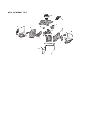 Motor unit assy parts