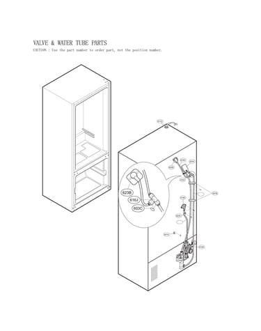 Valve & water tube parts