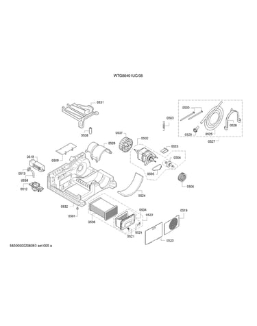 Motor/fan/condenser