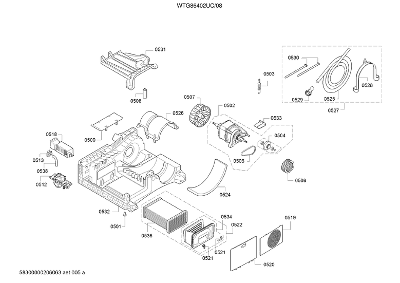 Base/motor/fan wheel