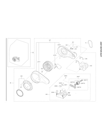 Motor duct assy
