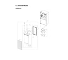 Samsung RF23A9675MT/AA-00 right refrigerator door parts diagram