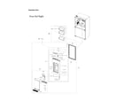 Samsung RF23A9771SG/AA-00 right refrigerator door parts diagram