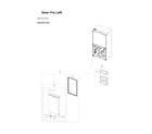 Samsung RF23A9771SG/AA-00 left freezer door parts diagram