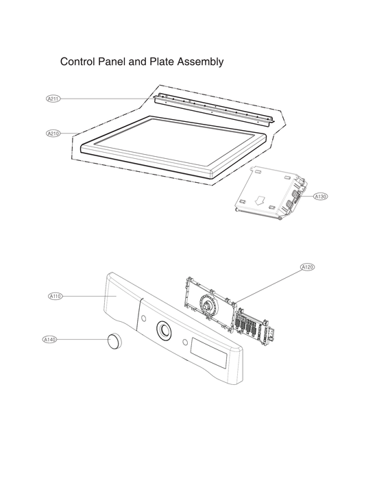 CONTROL PANEL & PLATE ASSY
