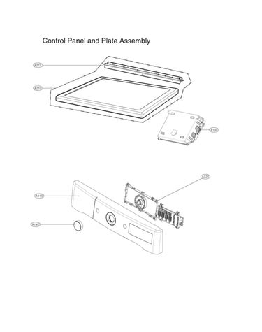Control panel & plate assy