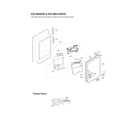LG LFXS26973S/02 ice maker & ice bin parts diagram