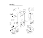 LG LFXS26973S/02 case parts diagram