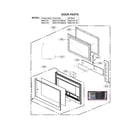 LG MHEC1737D/00 door parts diagram