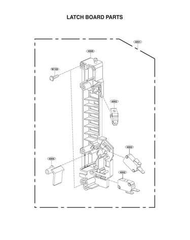 Latch board parts