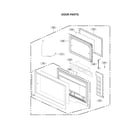 LG MVEL2137D/00 door parts diagram