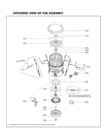 Tub assy