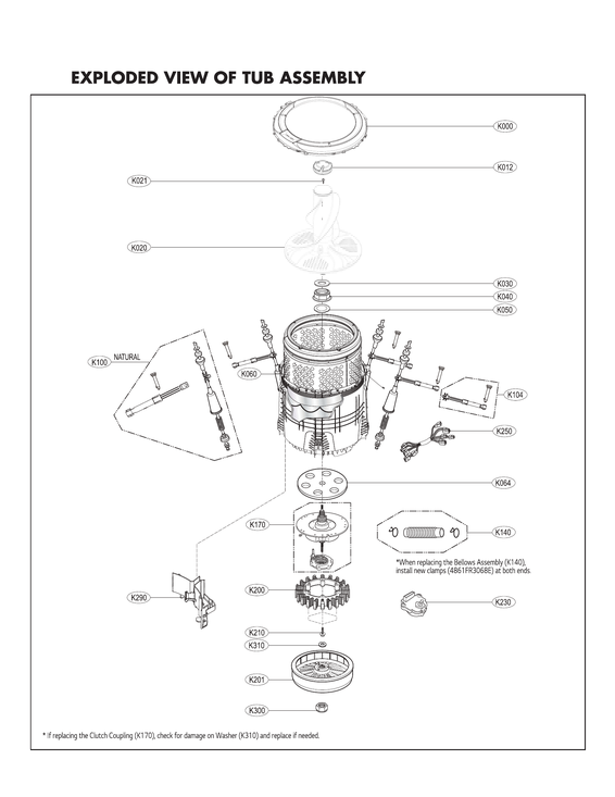 Tub assy
