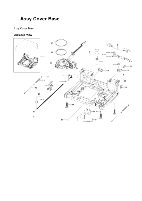 Cover base assy