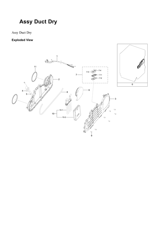 Dry duct assy