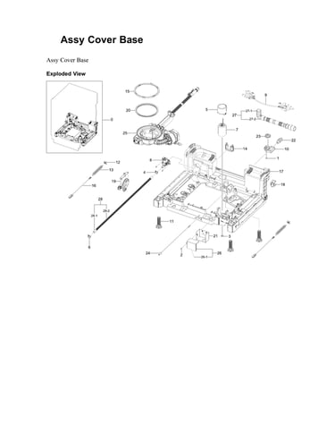 Base cover assy