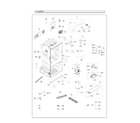 Samsung RF23HCEDBSG/AA-00 cabinet parts diagram